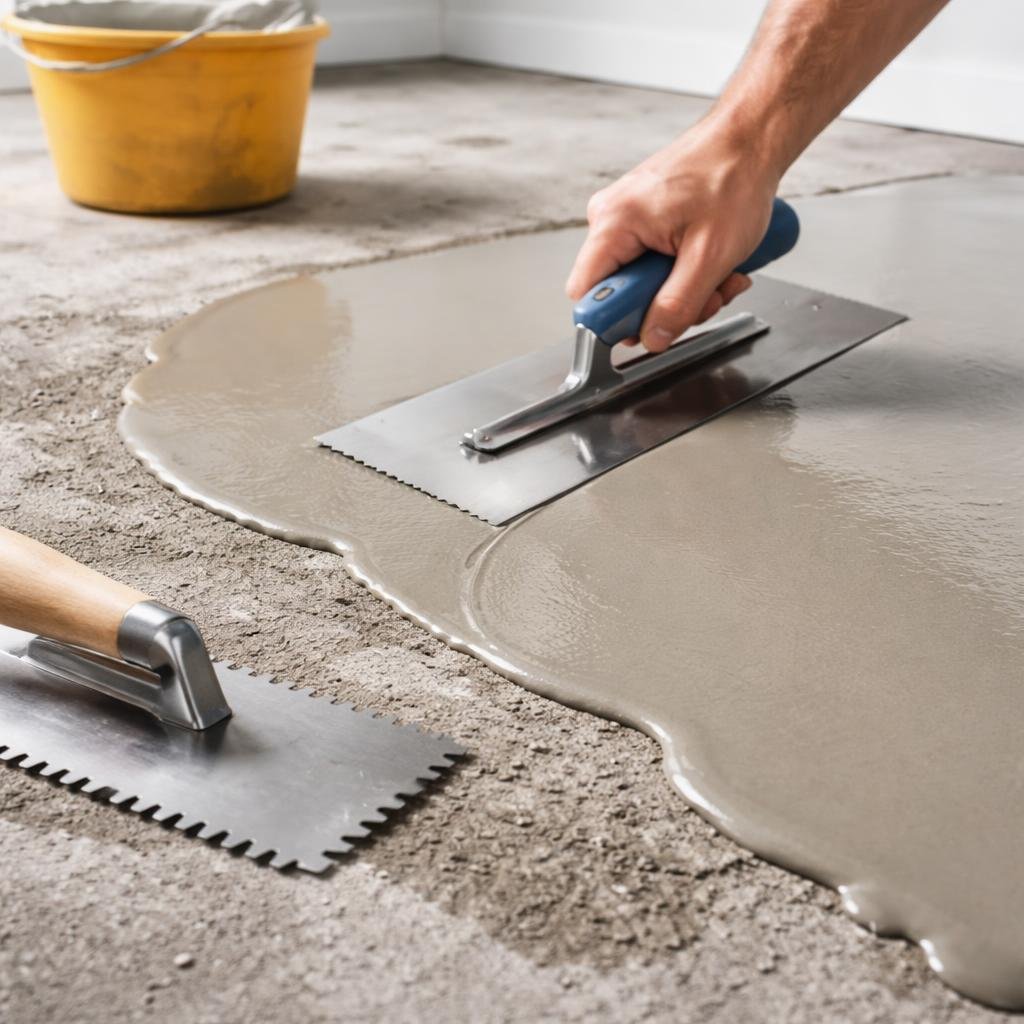 subfloor preparation by vinyl plank flooring installer in Vancouver